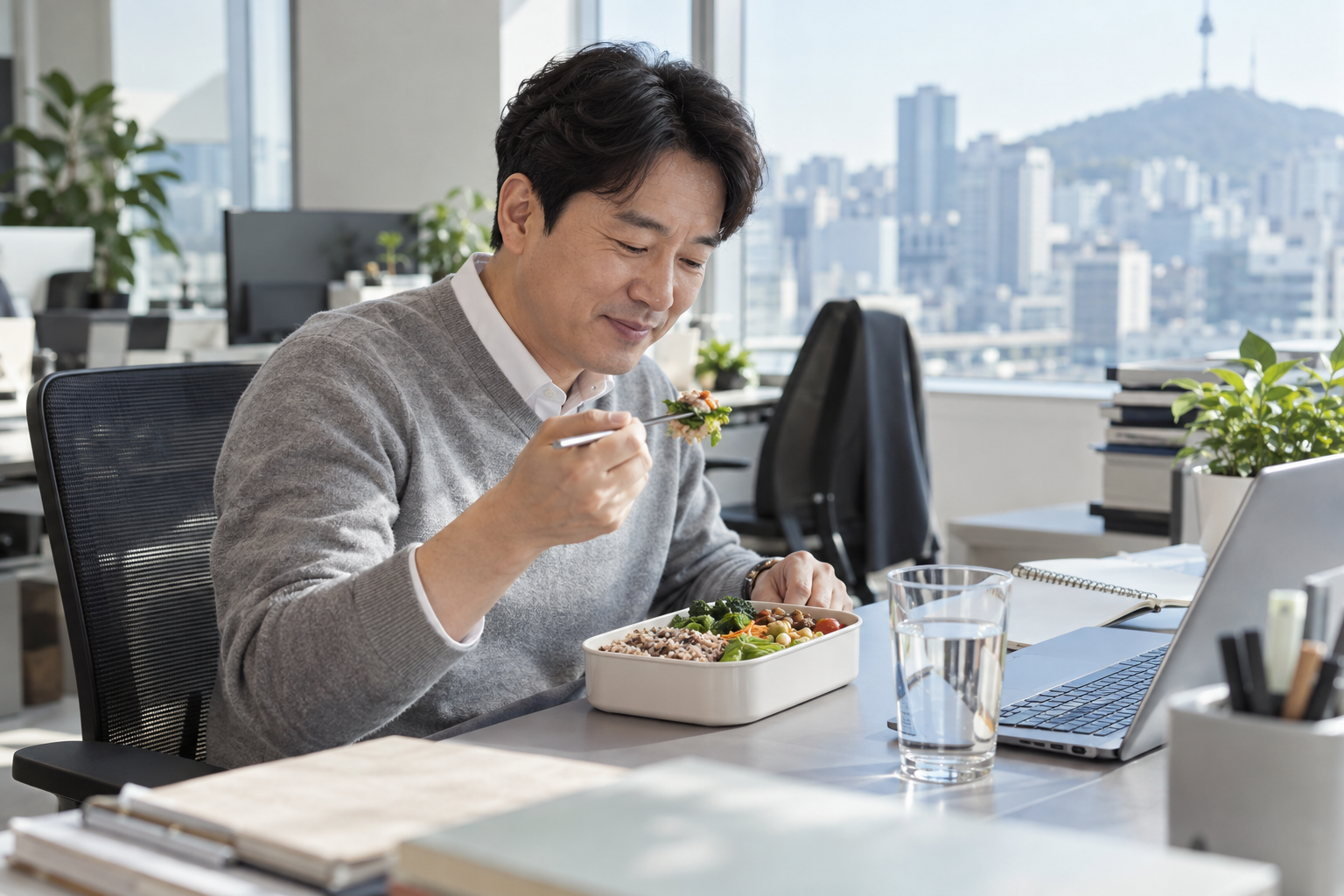 귀리 보리 현미 통밀 등 다양한 통곡물이 나무 그릇에 담긴 모습
